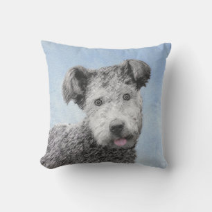 Cojín De Exterior Pintura de Pumi - Arte de Perro Original.