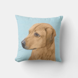 Cojín De Exterior Pintura Ridgeback Rhodesiana - Arte Perro Original