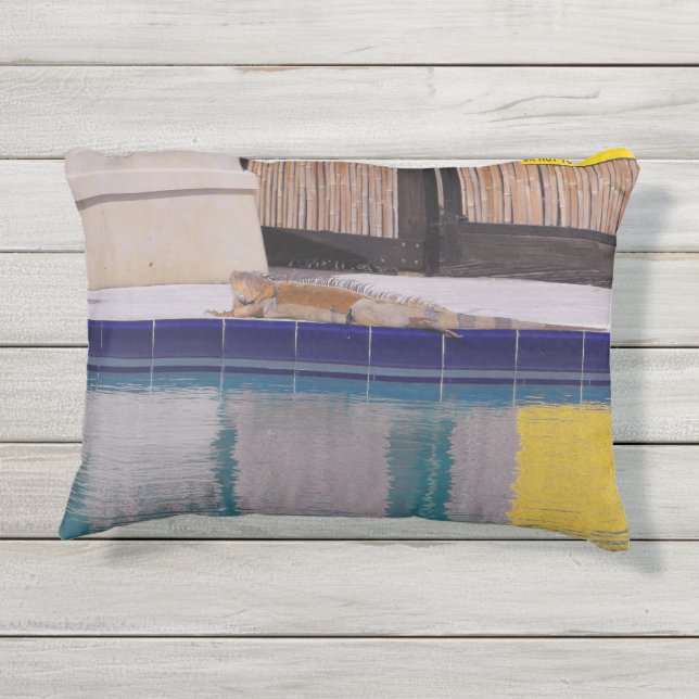 Cojín De Exterior Piscina de la Iguana (Reverso)