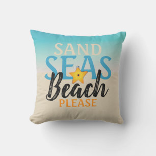 Cojín De Exterior Playa Starfish Sand Seas