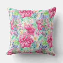 Plumeria China Hibiscus Foliage Butterflies