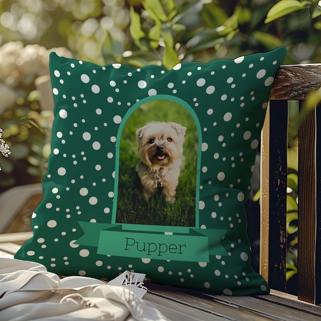 Cojín De Exterior Polka Dot Arch Foto Para Mascotas (Subido por el creador)