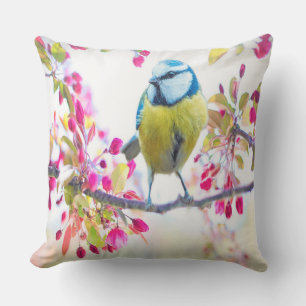 Cojín De Exterior Primavera Azul Bird