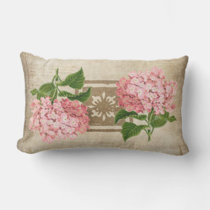 Cojín De Exterior Racimos de Hortensias Rosadas Patio