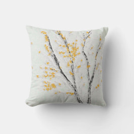 Cojín De Exterior Ramas de árboles otoñales con hojas de otoño amari