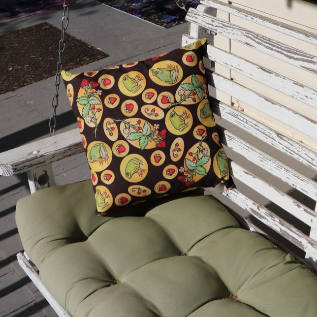 Cojín De Exterior Ranas de fresa para siempre (Subido por el creador)