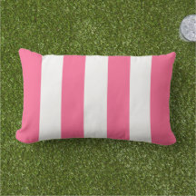 Raya ancha de cabana rosa audaz y blanca