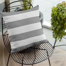 Cojín De Exterior Raya gris