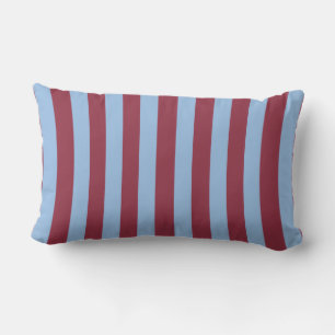 Cojín De Exterior Rayas Azules y Burgundy 