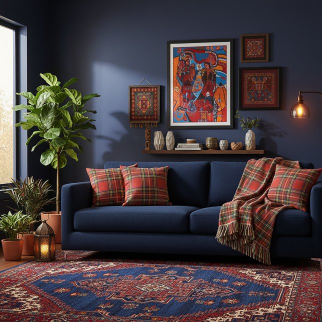 Cojín De Exterior Red Plaid Throw Pillow (Subido por el creador)