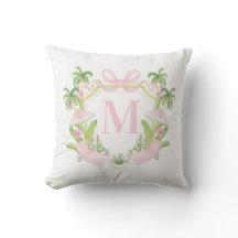 Reposeras Rosadas de Palm Beach con Cresta de Mono