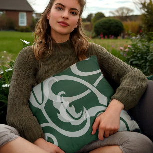 Cojín De Exterior Resumen del Jardín Verde