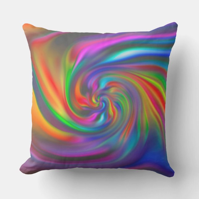 Cojín De Exterior Resumen Espirales de fondo suave II (Anverso)