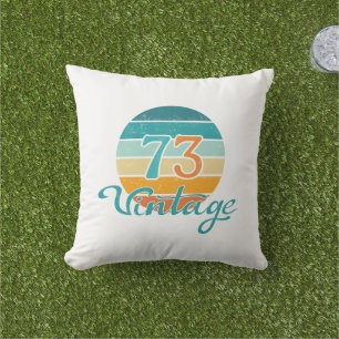 Cojín De Exterior Retro Sunset 73 Vintage Distressed