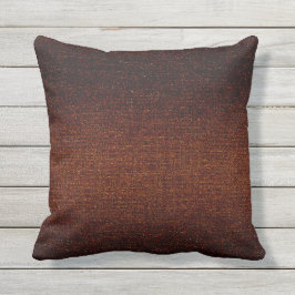 Cojín De Exterior Rust Brown Textured