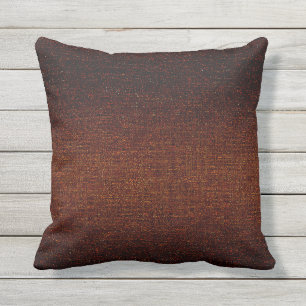 Cojín De Exterior Rust Brown Textured