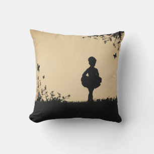 Cojín De Exterior Rustic Littlest Ballerina