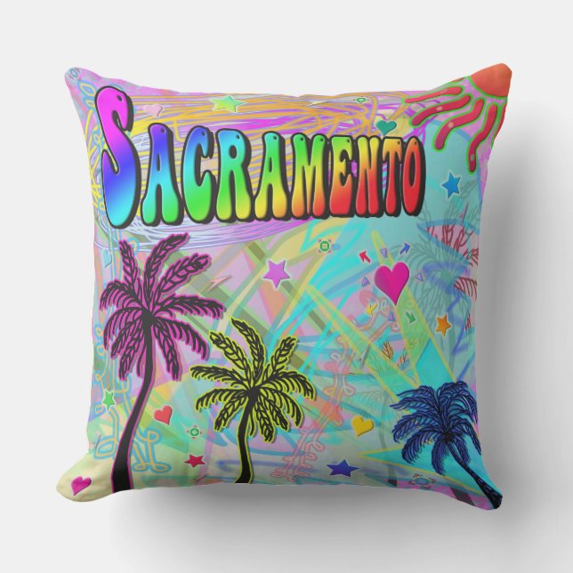 Cojín De Exterior Sacramento Vivid Romance Pillow (Anverso)