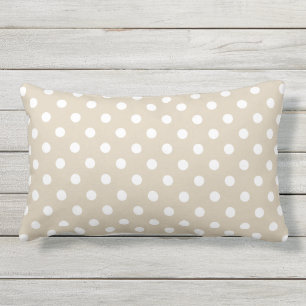 Cojín De Exterior Sand Beige Polka Dot Al Aire Libre