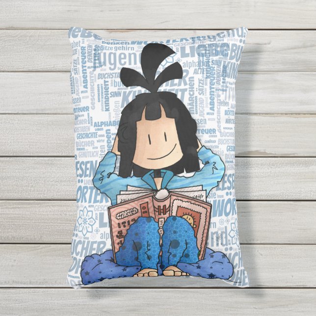 Cojín De Exterior Scott - Buch lesen /  (Frente (Vertical))