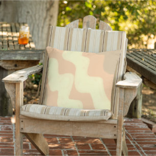 Cojín De Exterior Sencillo y minimalista logotipo personalizado eleg