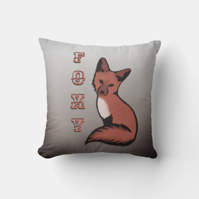 Cojín De Exterior Sly Red Foxy Fox (Anverso)
