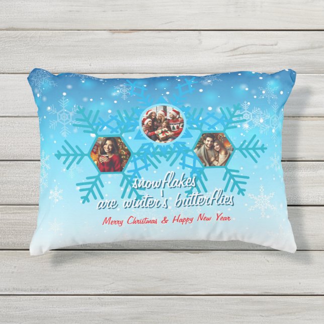 Cojín De Exterior Snowflake (Anverso)