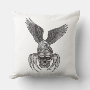 Cojín De Exterior Spiderskull con águila