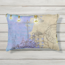 Cojín De Exterior Steampunk Mechank Edison Light Bulb Architect