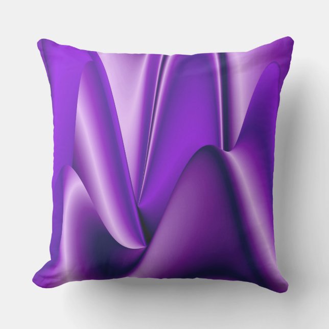 Cojín De Exterior Sueños del arcoiris de flores moradas (Anverso)