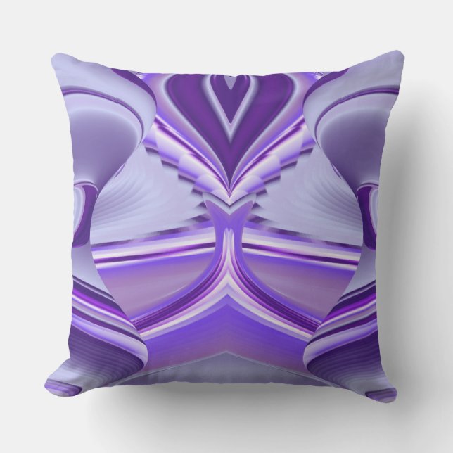 Cojín De Exterior Sueños del arcoiris de flores moradas (Anverso)