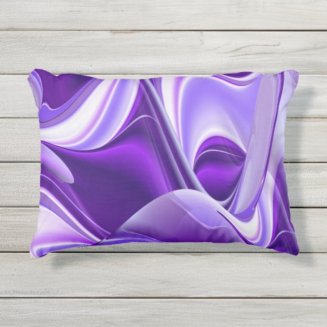 Cojín De Exterior Sueños del arcoiris de flores moradas (Anverso)