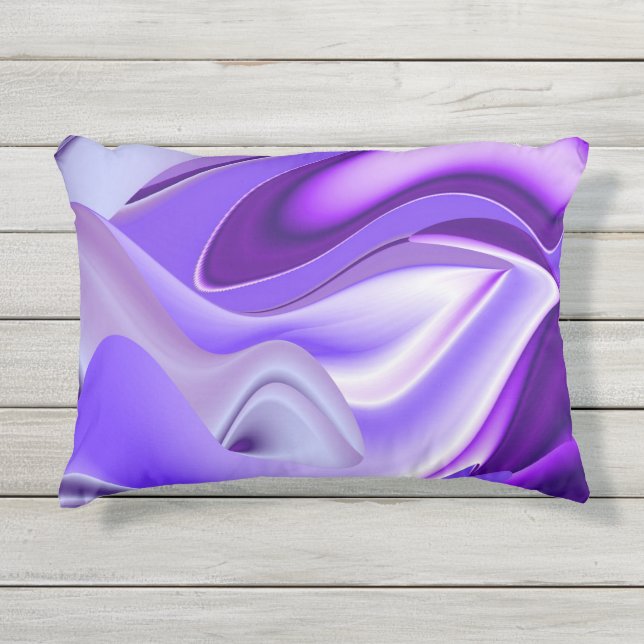 Cojín De Exterior Sueños del arcoiris de flores moradas (Anverso)