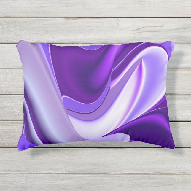 Cojín De Exterior Sueños del arcoiris de flores moradas (Anverso)