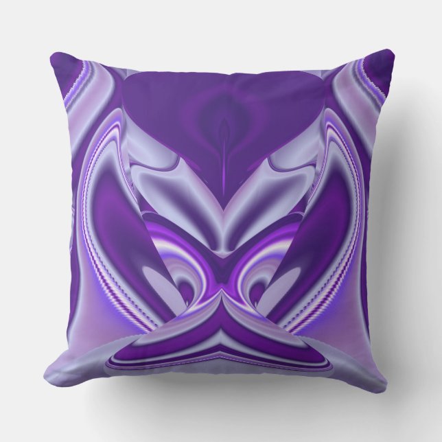 Cojín De Exterior Sueños del arcoiris de flores moradas (Anverso)