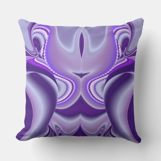 Cojín De Exterior Sueños del arcoiris de flores moradas (Anverso)