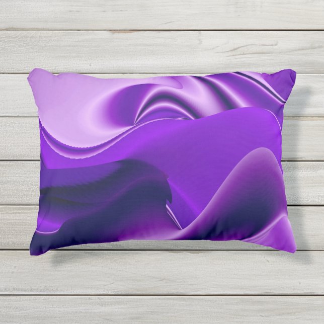 Cojín De Exterior Sueños del arcoiris de flores moradas (Anverso)