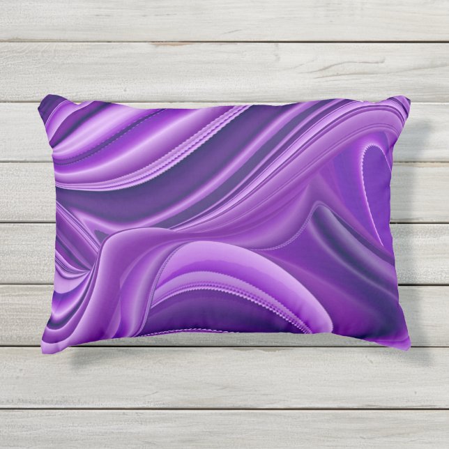 Cojín De Exterior Sueños del arcoiris de flores moradas (Anverso)