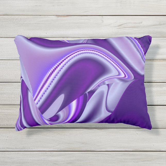 Cojín De Exterior Sueños del arcoiris de flores moradas (Anverso)