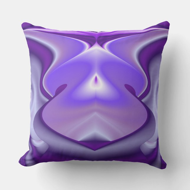 Cojín De Exterior Sueños del arcoiris de flores moradas (Anverso)