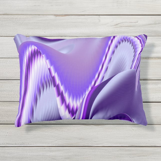 Cojín De Exterior Sueños del arcoiris de flores moradas (Anverso)