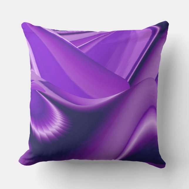 Cojín De Exterior Sueños del arcoiris de flores moradas (Anverso)