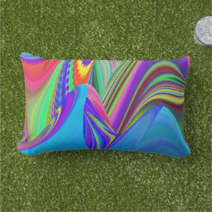 Cojín De Exterior Summerfeeling, Resumen 3D Rainbowart