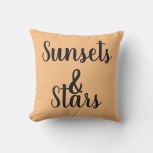 Cojín De Exterior SUNSETS de bonito y letras STARS