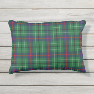 Cojín De Exterior Tartan de Cuadros Verde Púrpura Clan Duncan