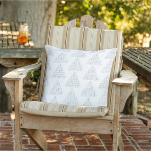 Cojín De Exterior Tartan Triangles Blue