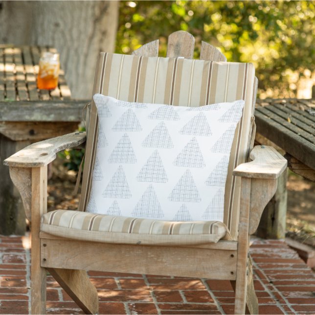 Cojín De Exterior Tartan Triangles Blue (Silla)