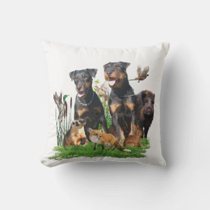 Cojín De Exterior Terrier de caza alemán (Jagdterrier)