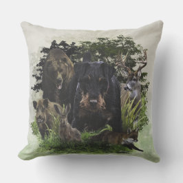 Cojín De Exterior Terrier de caza alemán (Jagdterrier)