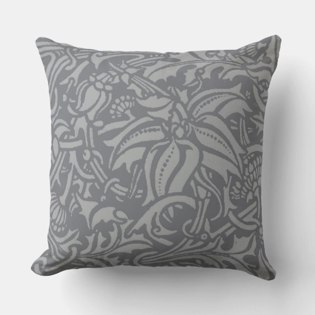 Cojín De Exterior Tistle escocés Knot William Morris Style (Anverso)